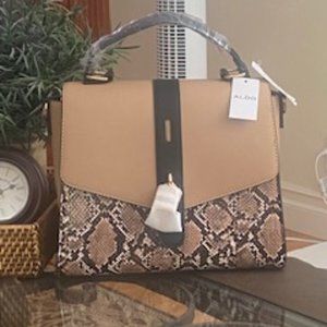 NWT Aldo Womens Purse. Snakeskin print.